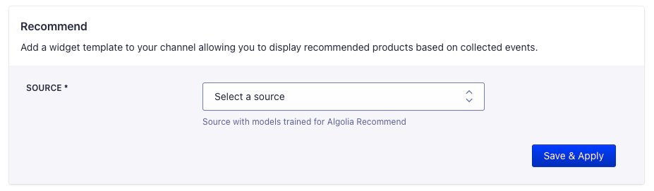 Recommend settings in the BigCommerce app